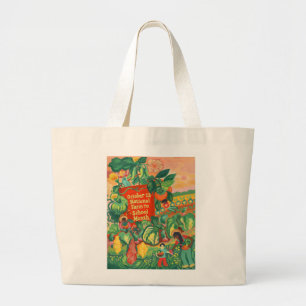 Farm to School Month Square Art Tote Bag