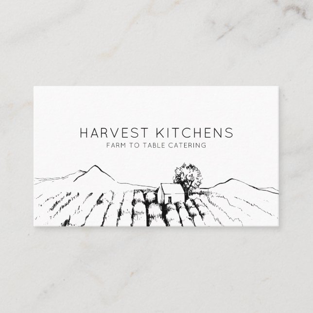 Farm To Table Catering Business Card (Front)