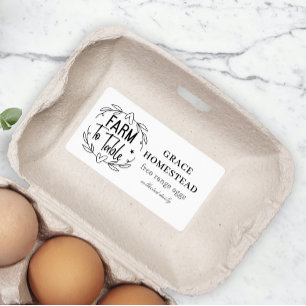 Farm to Table Chicken Egg Carton