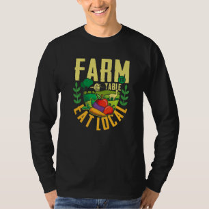 Farm to table eat local  agricultural ranch Premiu T-Shirt