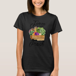 Farm To Table Eat Local Farming Agriculteur Tracto T-Shirt