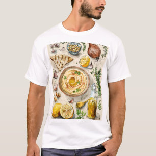 Farm to Table Hummus Recipe: Arabic Organic Food  T-Shirt