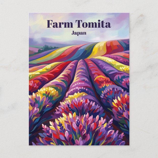 Farm Tomita Japan Postcard (Front)