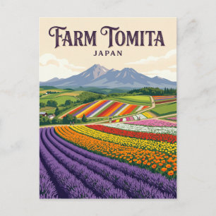 Farm Tomita Japan Postcard