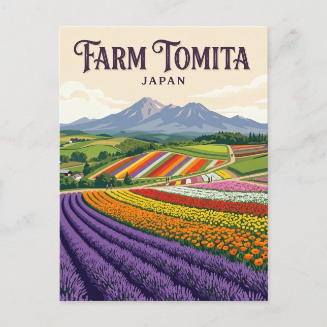 Farm Tomita Japan Postcard (Front)