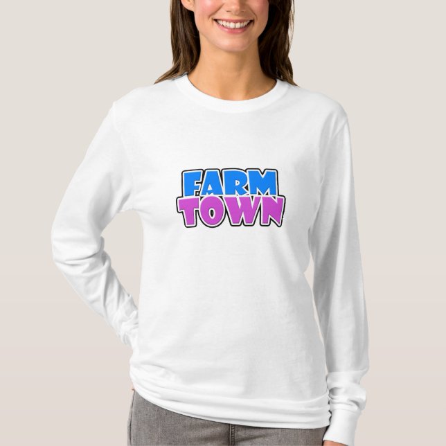 Farm Town Long Sleeve Shirt (Front)