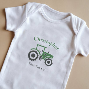 Farm Tractor Baby Bodysuit
