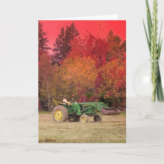 Farm Tractor Card (Front)