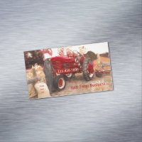 Farm Tractor Red Vintage Rustic Agriculture