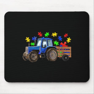 Farm Tractor Truck Puzzle Autism Awareness Day 202 Mouse Pad