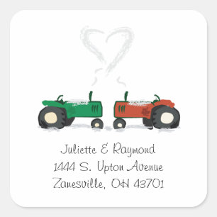 Farm Tractor Wedding Envelope Seal