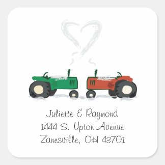 Farm Tractor Wedding Envelope Seal
