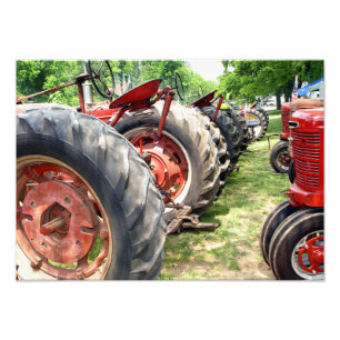 Farm Tractors Photo Print