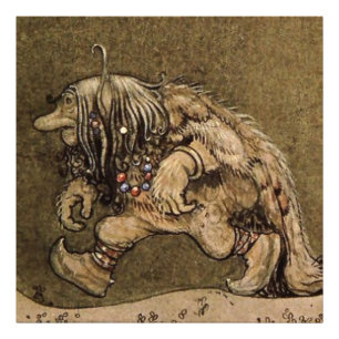 "Farm Troll" by Swedish artist John Bauer Photo Print