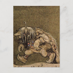"Farm Troll" by Swedish artist John Bauer Postcard