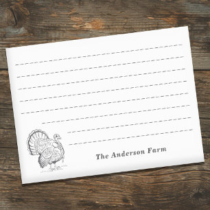 Farm Turkey Post-it Notes