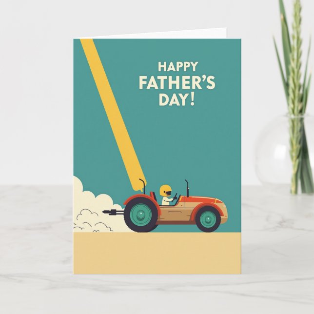 Farm Vehicle Fathers Day Card (Front)