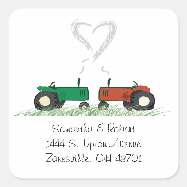 Farm Wedding Envelope Seal (Front)