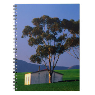 Farm Worker's Cottage And Wheat Fields, Overberg Spiral Notebook