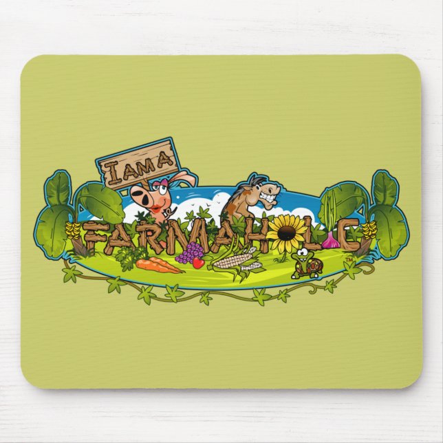Farmaholic Logo Mousepads (Front)