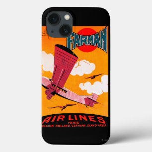 Farman Brothers Airlines F-170 Monoplane Poster iPhone 13 Case