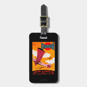 Farman Brothers Airlines F-170 Monoplane Poster Luggage Tag