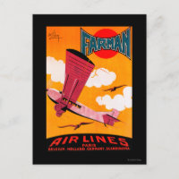 Farman Brothers Airlines F-170 Monoplane Poster
