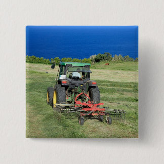 Farmer 15 Cm Square Badge