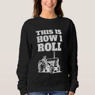 Farmer Art For Men Women Tractor Farming Hay Bale Sweatshirt