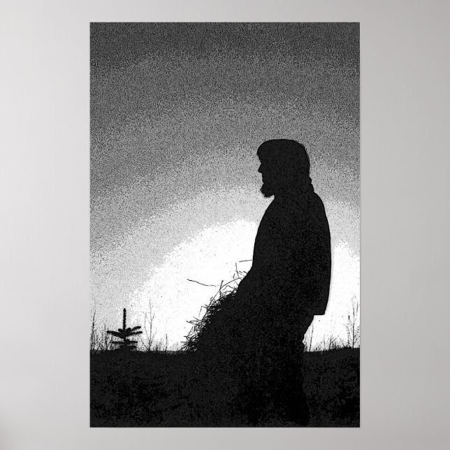 Farmer at Sunset Poster (Front)