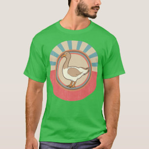 Farmer Bird Lover Farm Animal Retro Goose T-Shirt