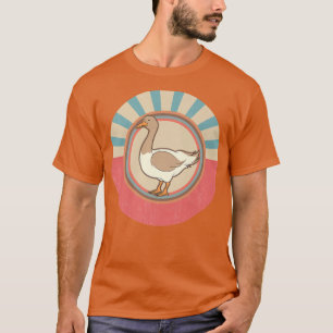 Farmer Bird Lover Farm Animal Retro Goose  T-Shirt