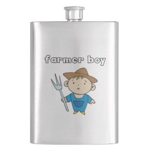Farmer Boy Hip Flask
