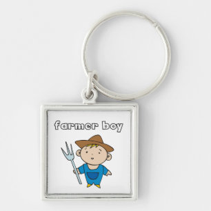 Farmer Boy Key Ring