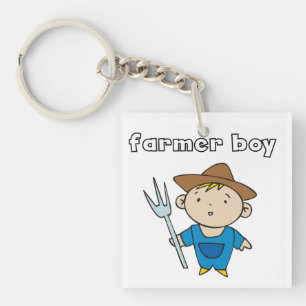 Farmer Boy Key Ring
