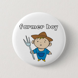 Farmer Boy Tshirts and Gifts 6 Cm Round Badge