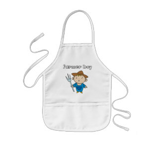 Farmer Boy Tshirts and Gifts Kids Apron