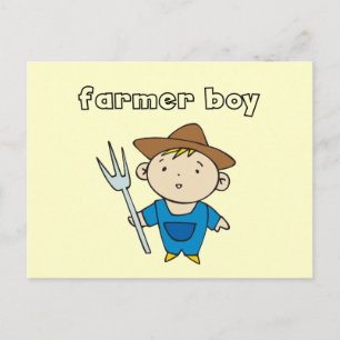 Farmer Boy Tshirts and Gifts Postcard