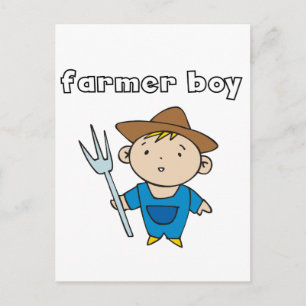 Farmer Boy Tshirts and Gifts Postcard
