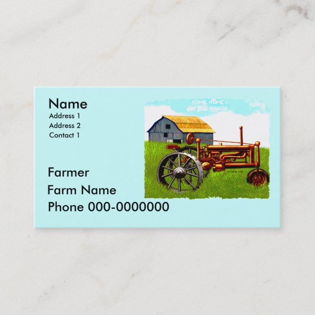 Farmer  business card (Front)