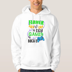 Farmer by Day Gamer by Night Hoodie