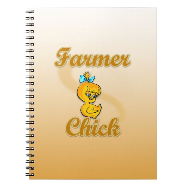 Farmer Chick Spiral Notebook (Front)