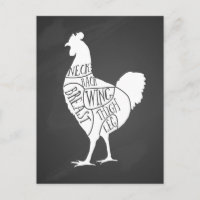 farmer chicken butcher meat cuts art small holder