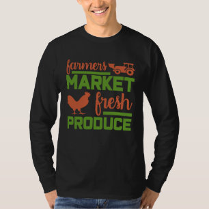 Farmer Chicken Farming Tractor Farm T-Shirt