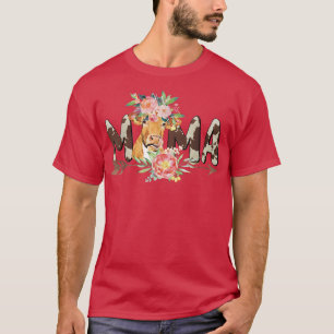 Farmer Cow Mama Mummy Mum Birthday Farm Cow Mother T-Shirt