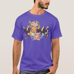 Farmer Cow Mama Mummy Mum Birthday Farm Cow Mother T-Shirt