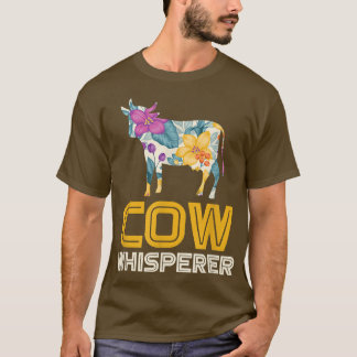 Farmer Cow Whisperer Farming T-Shirt