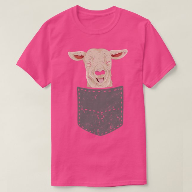 Farmer Cute Goat T-Shirt (Design Front)