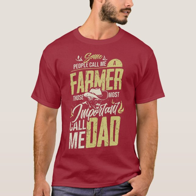 Farmer Dad Farming Agriculturer T-Shirt (Front)