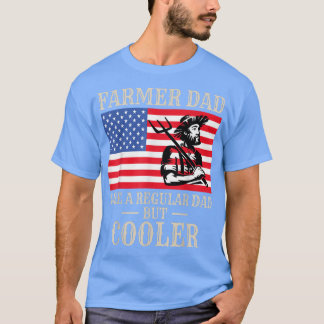 Farmer Dad Funny Definition Like Father Only Coole T-Shirt
